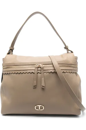 Twin-Set Large Cécile logo-plaque tote bag