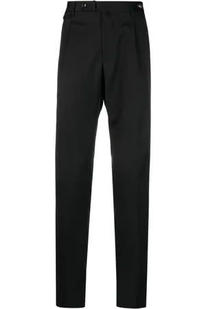 TAGLIATORE Logo-plaque slim-cut trousers