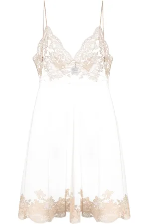 CARINE GILSON Calais-Caudry lace slip dress