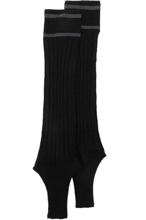 Durazzi Milano Fingerless ribbed-knit gloves