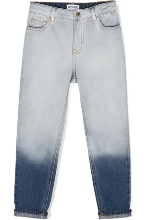 Moschino Two-tone tapered jeans