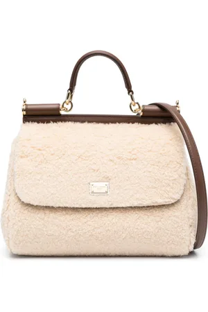 Dolce & Gabbana Medium Sicily shearling tote bag