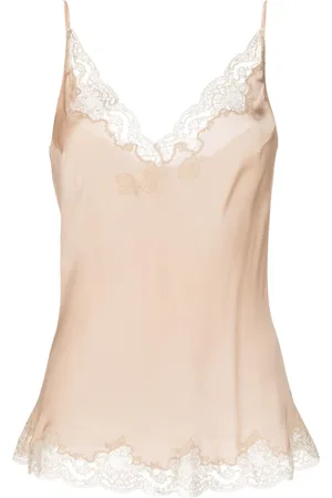 CARINE GILSON Calais Caudry-lace silk camisole