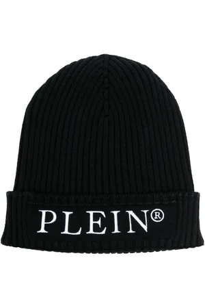 Philipp Plein Logo-embroidered ribbed-knit beanie