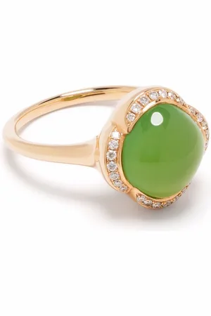 Tirisi 18kt rose gold Seoul Flower agate and diamond ring