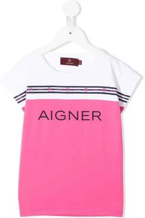 Aigner Colour-block logo-stripe T-shirt