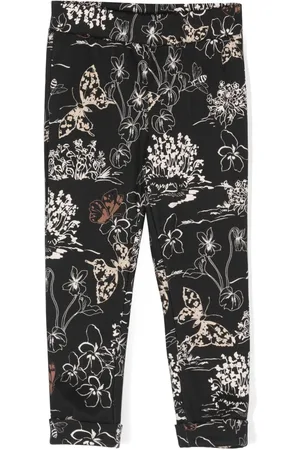 MONNALISA Botanical-print straight-leg leggings