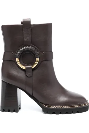 See by Chloé Hanna 80mm platform ankle boots