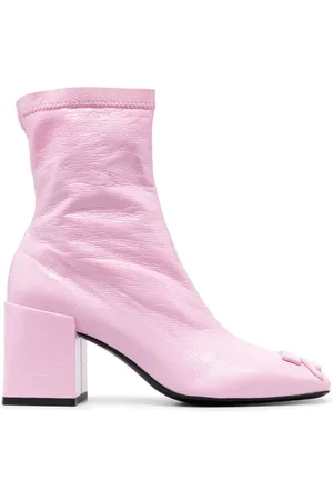 Courrèges 70mm logo-embossed leather boots
