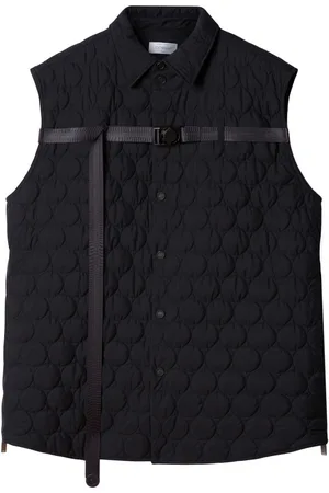 OFF-WHITE Quilted buckled vest