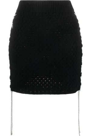 GIUSEPPE DI MORABITO Merino-blend knitted miniskirt