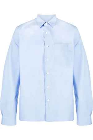 Prada Logo-embroidered long-sleeve shirt