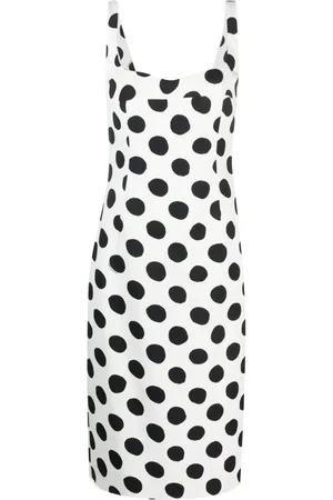 Marni Polka dot-print sleeveless midi dress