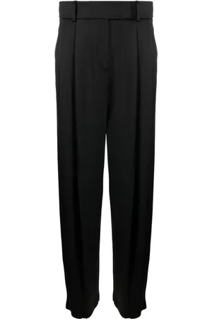 Giorgio Armani Pleat-detail wide-leg silk trousers