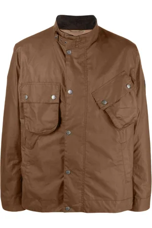 Barbour Buckle-collar cotton lightweight jacket