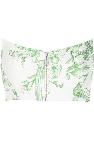 LEO LIN Floral-print cotton top