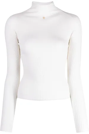 Bally Mock-neck ribbed-knit jumper