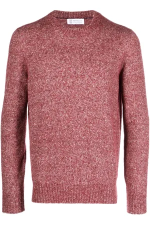 Brunello Cucinelli Mélange-effect crew-neck jumper