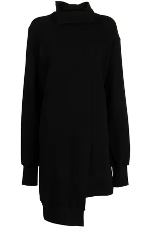 YOHJI YAMAMOTO Asymmetric long-sleeve minidress