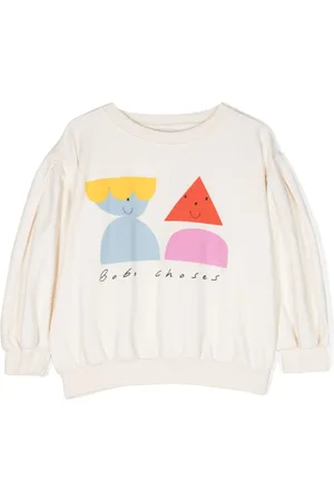 Bobo Choses Funny Friends-print crew-neck sweatshirt
