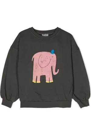 Bobo Choses Elephant-print organic-cotton sweatshirt