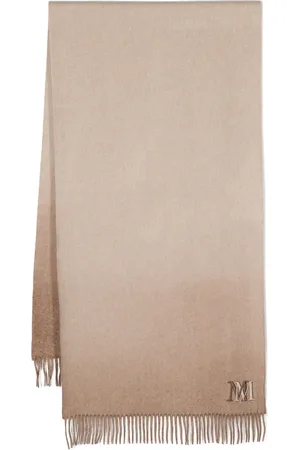 Max Mara Logo-embroidered cashmere scarf