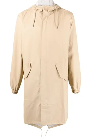 Rains Fishtail drawstring-hood coated parka