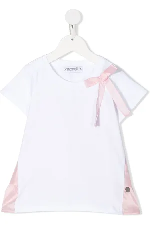 Simonetta Short sleeve bow detail T-shirt