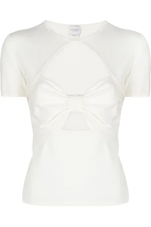 Giambattista Valli Cut-out detailing short-sleeve top