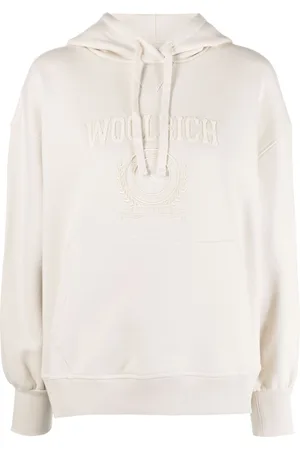 Woolrich Logo-embroidered long-sleeve hoodie