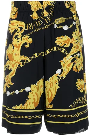 VERSACE Barocco-print drop-crotch shorts