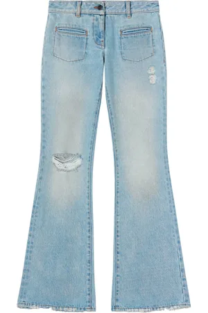 Palm Angels Low-rise bootcut jeans