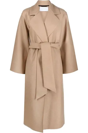 Harris Wharf London Belted wool long coat