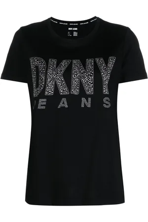 DKNY Stud-embellished short-sleeve T-shirt