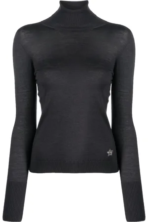 LORENA ANTONIAZZI Crystal-embellished star-logo jumper