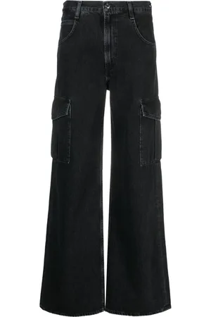 AGOLDE Mid-rise wide-leg jeans