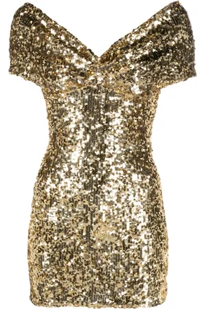 Atu Body Couture Off-shoulder sequinned minidress