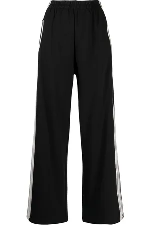 B+AB Stripe-detail wide-leg trousers