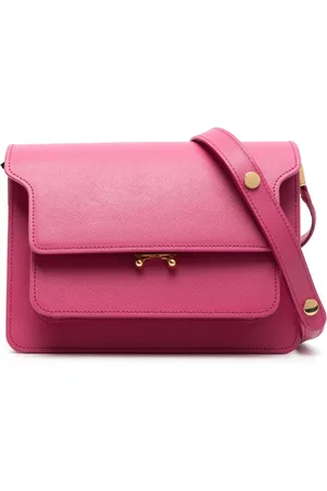 Marni Trunk leather crossbody bag