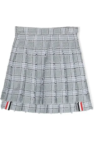 Thom Browne Pleated tweed skirt