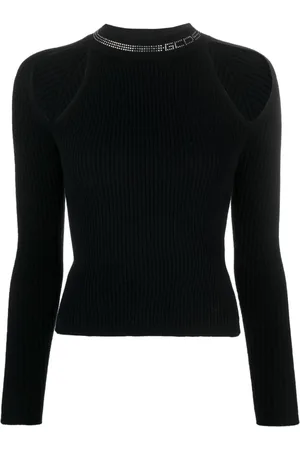 GCDS Bling rhinestone-embellished knitted top