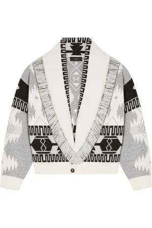 Alanui Icon jacquard cardigan bomber