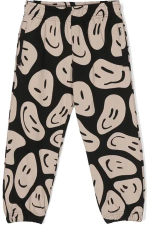 Molo Adan smiley-face print track pants