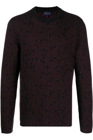 Lanvin Patterned intarsia-knit wool jumper