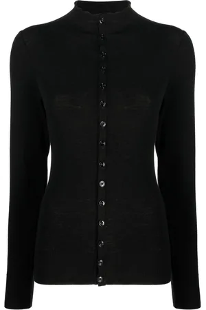 LEMAIRE High-neck wool cardigan