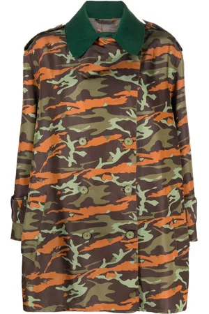 Jean Paul Gaultier 1990s camouflage-pattern double-breasted coat
