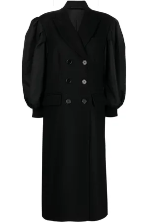Simone Rocha Double-breasted wool-blend coat