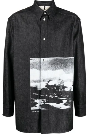 OAMC Graphic-print cotton shirt