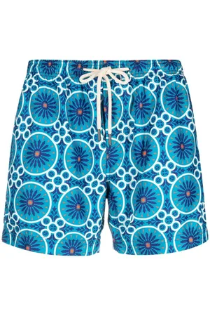 PENINSULA SWIMWEAR Geometric-print swim shorts