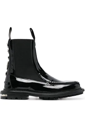 TOGA PULLA Stud-embellished leather ankle boots